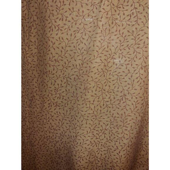 Working Classics Designs Witness Size 16 Brown Floral Vines Kaftan Style Dress - Picture 3 of 7